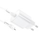 Мрежово зарядно устройство HOCO, N22 Jetta, Quick Charge, 25 W, 1 X USB Type-C, Кабел Lightning