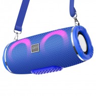 Hoco Sports HC12 boxă portabilă Bluetooth cu iluminare LED, albastră