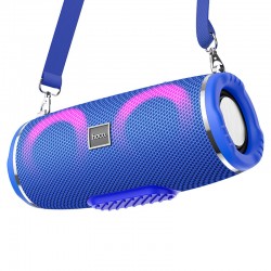 Hoco Sports HC12 boxă portabilă Bluetooth cu iluminare LED, albastră