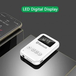 BeSmart 1495 transmițător și receptor audio 3 în 1 cu Bluetooth 5.0, FM, TF și afișaj LED