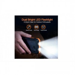 BeSmart 1500 baterie solară externă de 20.000 mAh, IP68, lanternă LED dublă, busolă