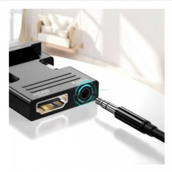 BeSmart 10555 adaptor HDMI la VGA cu port audio, Full HD, negru