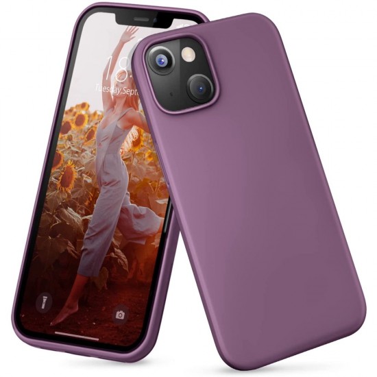 Силиконов кейс BeSmart за Iphone 13 тъмно лилав Калъфи за мобилни телефони