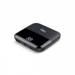 BeSmart MINI Pwerbank 10 000mAh Ultra Slim – baterie externă cu afișaj digital, 2 intrări și 3 ieșiri, neagră