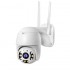 Cameră de supraveghere BeSmart LS-QW24, 4MP UHD, Wi‑Fi, SD, ICSEE, PTZ, urmărire automată, albă