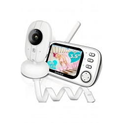 BeSmart 19690 Бебефон WiFi NightVision HD, 360° наблюдение, температурен сензор, бял