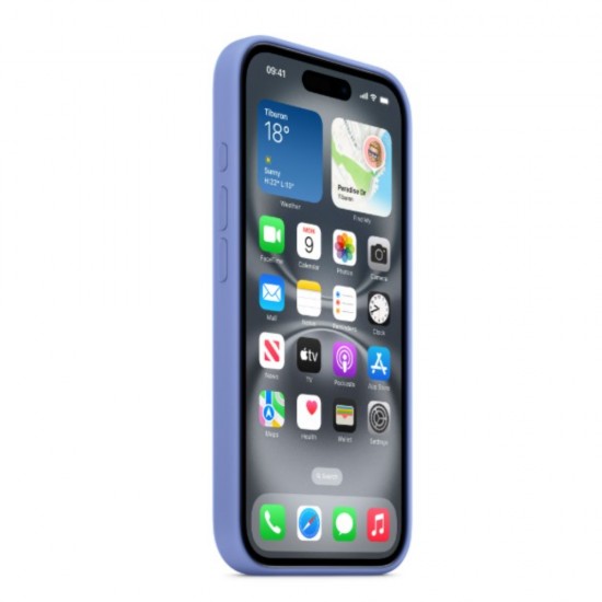 Защитен калъф BeSmart Silicone Case with MagSafe, За iPhone 16, Син