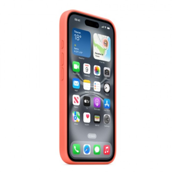 Защитен калъф BeSmart Silicone Case with MagSafe, За iPhone 16, Корал