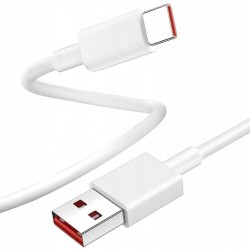 Xiaomi BHR9465EU зарядно устройство HyperCharge 67 W с USB-A и USB-A към USB-C кабел, бяло