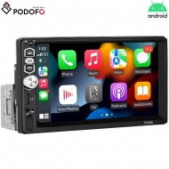 BeSmart 7039B – multimedia auto 1 DIN, 7 inch, Bluetooth, CarPlay, multicoloră