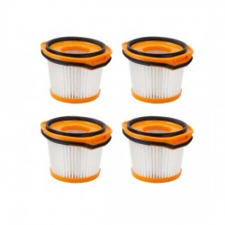 BeSmart DP6DJW3BM – Set de 2 filtre de schimb pentru Shark WV361UK/WV362UKT, lavabile și reutilizabile, portocalii