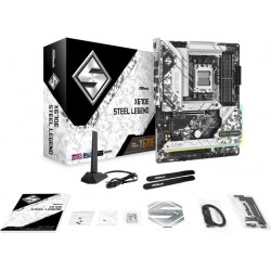 Placă de bază ATX ASRock X670E Steel Legend pentru AMD AM5 cu DDR5, PCIe 5.0 și Wi‑Fi 6E
