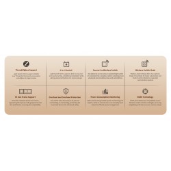 Aqara WS-K07D Light Switch H2 EU интелигентен стенен ключ, 2 бутона, 1 канал, Thread/Zigbee