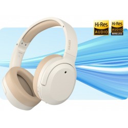 EDIFIER W820NB PLUS-IV căști wireless cu anulare activă a zgomotului, Hi-Res Audio și LDAC, culoare Ivory