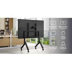 ONKRON TS2081-B suport mobil pentru televizor 70–110″, până la 120,5 kg, negru