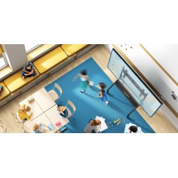ONKRON TS2080-B suport mobil pentru televizor și afișaj interactiv 60–120″, negru