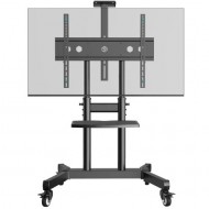 ONKRON TS1891-B мобилна стойка за телевизор и интерактивен дисплей, 50–90″, до 90 kg, черна