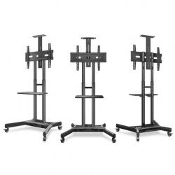 ONKRON TS1551-B suport mobil pentru televizor și display-uri profesionale de 40–70″, negru