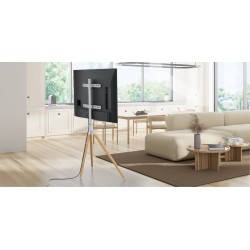 ONKRON TS1220-W – suport de interior reglabil pentru televizor de 32–65 de inci, până la 35 kg, alb