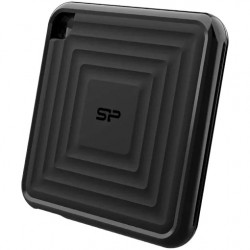 Silicon Power PC60 SP010TBPSDPC60CK – преносим външен SSD 1 TB, USB 3.2 Gen 2 Type-C, черен