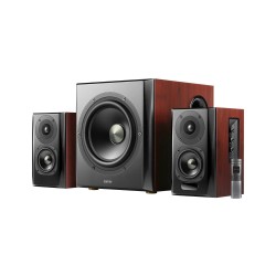 EDIFIER S350DB-BR 2.1 аудиосистема с Bluetooth 5.1 и 150 W RMS, кафява
