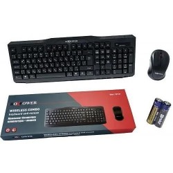 ROXPOWER RXP-WT-81-BG, set wireless de tastatură și mouse WT-81, 2,4 GHz, 107 taste, dispunere bulgară și engleză