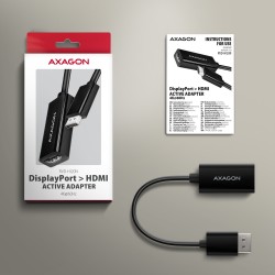 AXAGON RVD-HI20N adaptor activ DisplayPort la HDMI, 4K/60 Hz