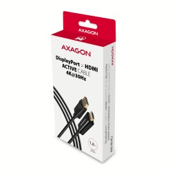 AXAGON RVD-HI14C2 cablu activ DisplayPort la HDMI, 1,8 m, 4K la 30 Hz