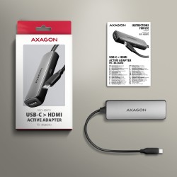 AXAGON RVC-HI8KPD adaptor USB-C la HDMI 2.1, 8K/60 Hz, 4K/144 Hz, HDR10+, PD 100 W