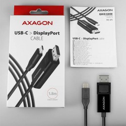 AXAGON RVC-DPC cablu USB-C la DisplayPort, 1,8 m, 4K la 60 Hz