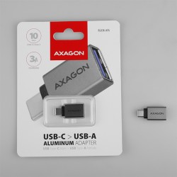 AXAGON RUCM-AFA adaptor USB-C la USB-A, USB 3.1 Gen 2, 10 Gbit/s, din aluminiu
