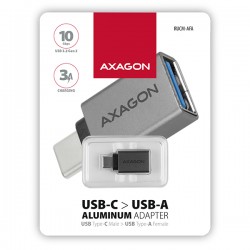 AXAGON RUCM-AFA adaptor USB-C la USB-A, USB 3.1 Gen 2, 10 Gbit/s, din aluminiu