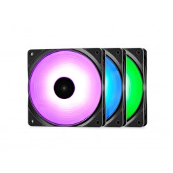 DeepCool RF120 3 IN 1 комплект от 3 PWM RGB вентилатора, 120 mm