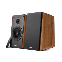 Edifier R2000DB-BR 2.0 активна стерео система с Bluetooth, оптичен вход и 120 W RMS, кафява