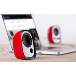 Edifier R12U-RE 2.0 boxe stereo USB, 4 W RMS, AUX, roșii