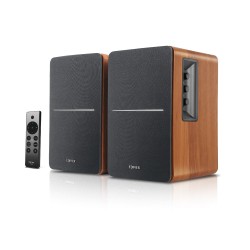 Edifier R1280DBS-BR активна 2.0 тонколонна система с Bluetooth, оптичен и коаксиален вход, кафяв корпус