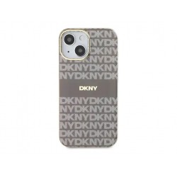 DKNY DWNFXY2BM husă pentru iPhone 14, Repeat Pattern Tonal Stripe, PC/TPU, MagSafe, bej
