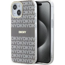 DKNY DWNFXY2BM husă pentru iPhone 14, Repeat Pattern Tonal Stripe, PC/TPU, MagSafe, bej