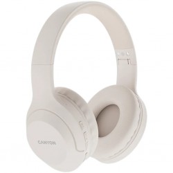CANYON BTHS-3 Beige – căști stereo wireless cu Bluetooth 5.1 și microfon