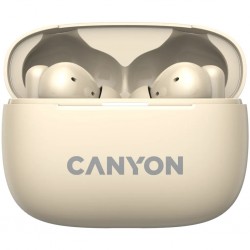 CANYON OnGo TWS-10 ANC+ENC Beige – căști wireless TWS cu anulare activă și ambientală a zgomotului