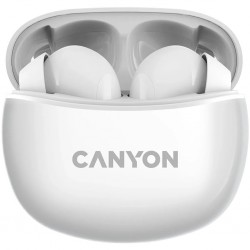 Canyon TWS-5 White – căști stereo wireless cu Bluetooth 5.3