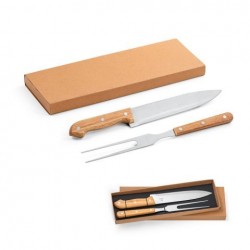 BeSmart Salsa 54139 – set de ustensile pentru grătar din oțel inoxidabil și bambus