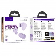 Hoco TWS EQ19 безжични слушалки, лилави, Bluetooth 5.4, до 7 часа