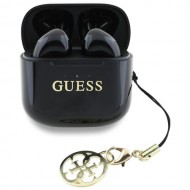 Guess GUTWSXMCCLK (1139) Glossy Effect Printed Classic Logo & Charm TWS безжични слушалки, черни
