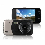 AT BTK43 videoregistrator DVR cu două camere, afișaj IPS de 4 inch și 5 Mpx