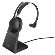 Jabra Evolve2 65 UC Mono + стойка, Link380 USB-C, черни