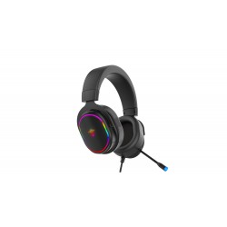 ROXPOWER T-ROX STGH381 гейминг слушалки с микрофон, 7.1 Virtual Surround Sound, RGB, USB, черен