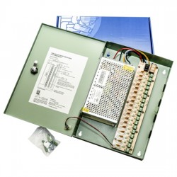 Bravas PA23 – Sursă de alimentare pentru supraveghere video DC12V 20A cu 18 canale și protecție individuală