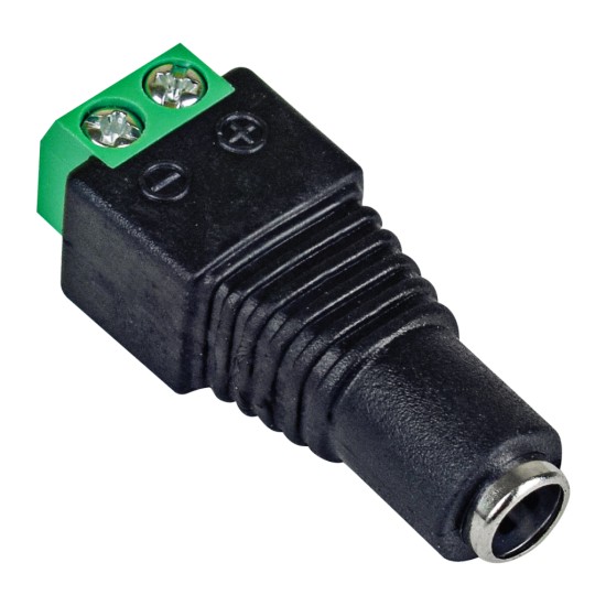 Захранващ конектор с болт BRAVAS 12v,2,1/5,5mm женскиАксесоари за Видеонаблюдение