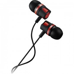 CANYON CNE-CEP3R – жични стерео слушалки с микрофон, червени